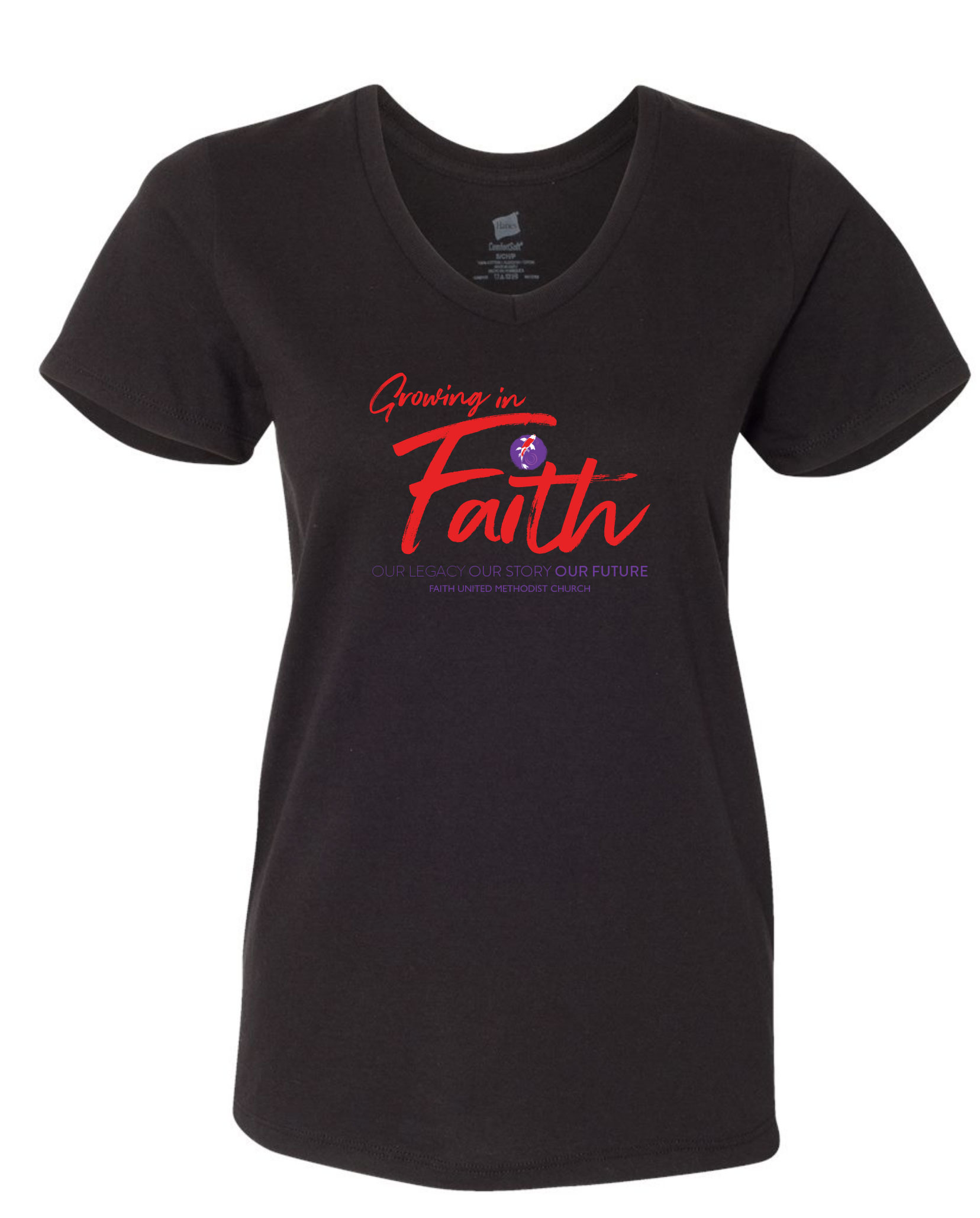 Faith UMC 60th Anniversary Commemorative V-Neck Shirt