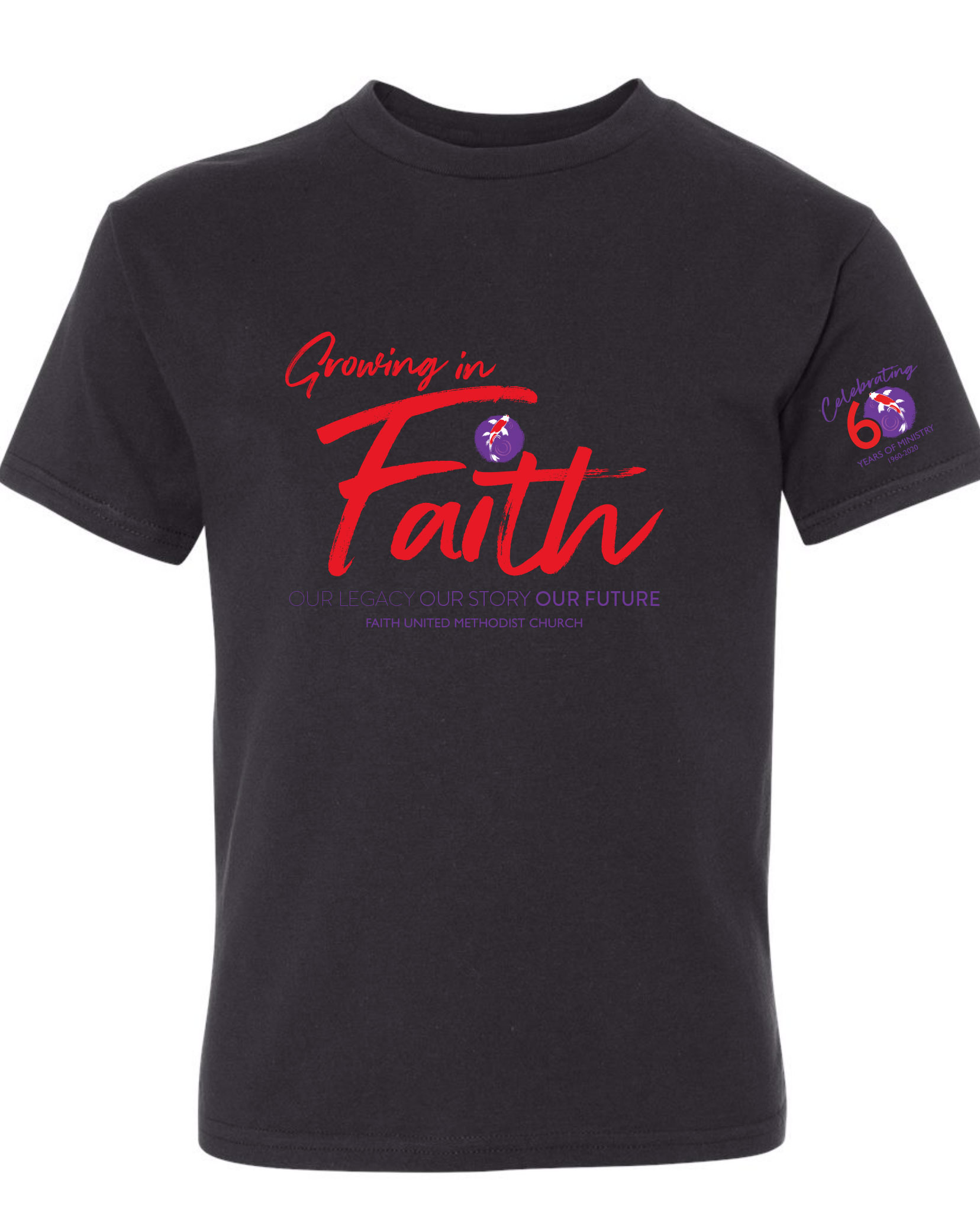 YOUTH Faith UMC 60th Anniversary Commemorative Shirt 